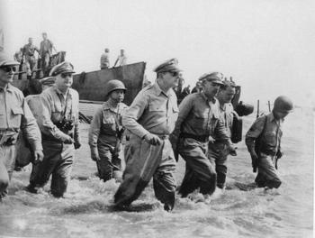 1944. General Douglas MacArthur's liberating forces landed on the Leyte shores,.jpg