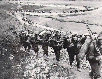 3rd Alpine Division Julia marching through the Balkans to Greece.jpg