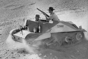 Armored vehicle Bren Carrier was in service with the Australian mounted troops in North Africa.jpg