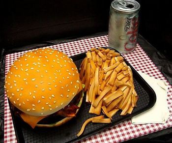 Burger and fries with diet Coke.jpg