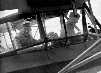 Colonel-General Ritter von Schobert and his pilot before their last flight on 12 September 1941.jpg