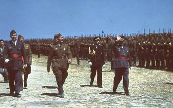 Generalfeldmarschall Wolfram Freiherr von Richthofen inspects Legion Condor in Spain, May 1939.jpg