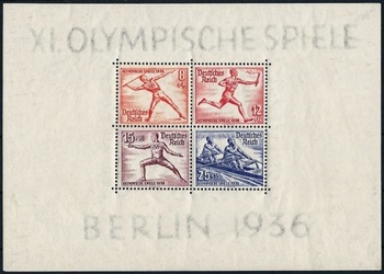 German Reich 1936 - Miniature sheet - XI. Olympische Spiele Berlin 1936.jpg