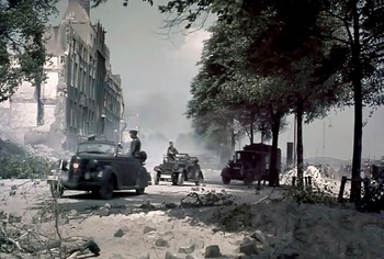 German soldiers examine damage after bombardment Rotterdam on the 14th of May 1940..jpg