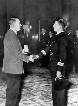 Gunther Prien receives a medal from Adolf Hitler.jpg