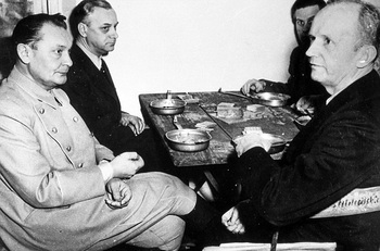 Hermann Göring, Alfred Rosenberg, Baldur von Schirach and Karl Dönitz.jpg