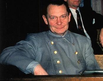 Hermann Goering Nuremberg trials in 1946.jpg