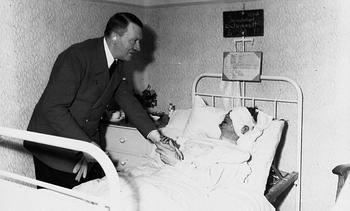 Hitler Visits General Schmundt in the Hosptial.JPG