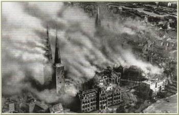 Luebeck, Germany, after RAF bombs, March 1942.jpg