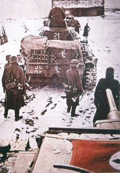 Panzer Unit on the way to Moscow, presumably Winter of 1941.jpg