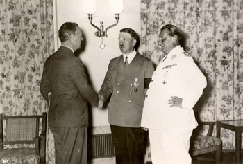 Ribbentrop Hitler Goering,Berlin, Germany, August 1939.jpg