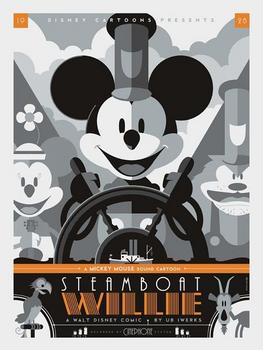 Steamboat Willie Poster by Tom Whalen.jpg