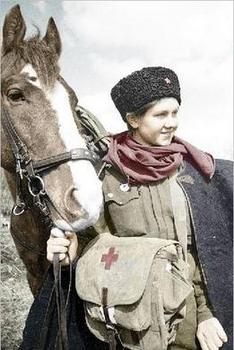 ww2 medic with her horse.jpg